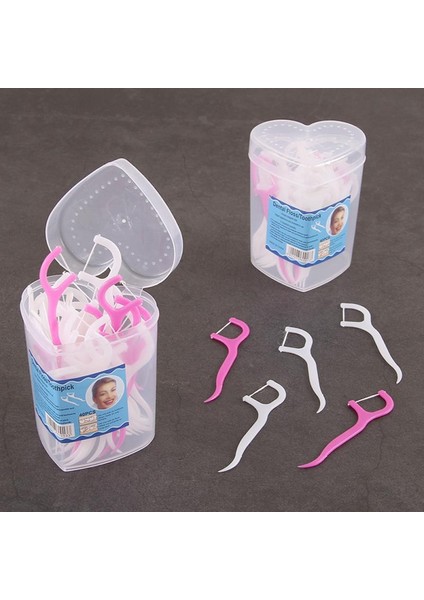 50 Adet Tek Kullanımlık Diş Ipi Aile Ambalaj Temizleme Diş Sopa 7.5cm Diş Ipi Çekme Diş Arası Fırça Kürdan Ağız Bakımı (Yurt Dışından)