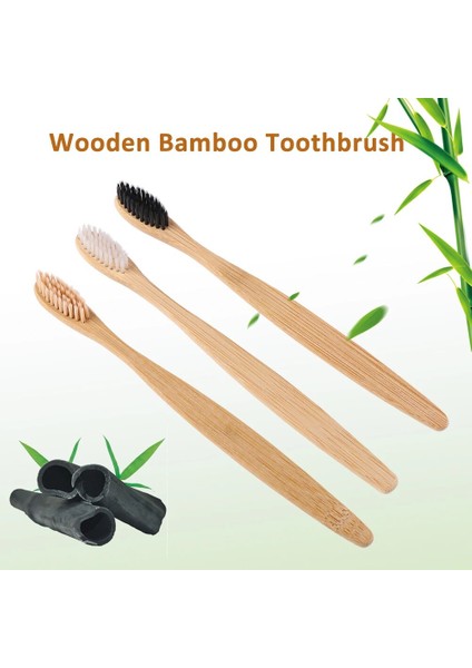 Yeni Ahşap Diş Fırçası Katı Bambu Saplı Yumuşak Fiber Çevre Dostu Diş Fırçaları Diş Temizleme Yetişkin Ağız Bakımı Sağlıklı Ürünler (Yurt Dışından) modelleri