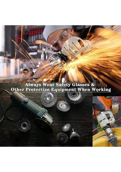 Parça Tel Fırça Tekerlek Fincan Fırça Seti Aksesuarları Pas Temizleme Için Kaba Kıvrımlı Caon Çelik Tel Tekerlek (Yurt Dışından) fırsatları