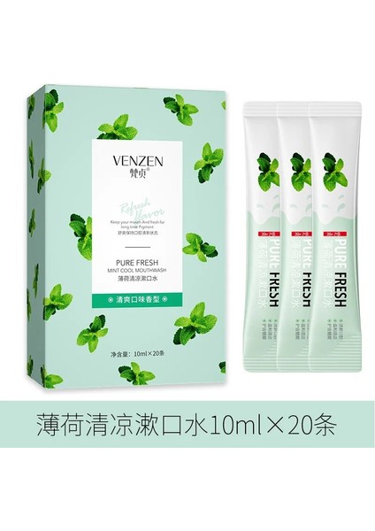 20 Adet Nane/limon/şeftali Kokulu Gargara Taşınabilir Taze Nefes Diş Leke Çıkarıcı Gargara Ağız Temizleme Araçları Seyahat Için 10ML (Yurt Dışından)