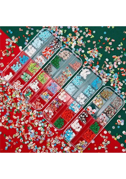 4 1 Kutu Tırnak Pul Dekoratif Mini Moda Tırnak Payet Yıldız Noel Ağacı Glitter Gevreği Manikür Tırnak Chunkys Tırnak Pulları (Yurt Dışından) indirimleri