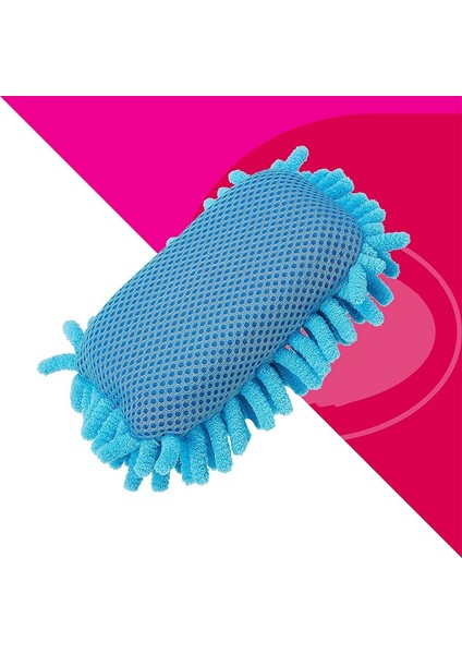 Temizleme Süngeri Blok Şönil Karatahta Silgisi Araba Temizleme ve Güzellik Için Küçük Sünger (2xblue 2xpink) (Yurt Dışından)