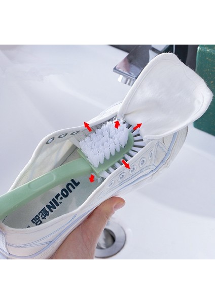 [bestgo]yeni Çift Uzun Saplı Ayakkabı Temizleme Fırçası Ayakkabı Temizleyici Yıkama Tuvalet Lavabo Bulaşıkları Ayakkabı Temiz Yıkama Fırçası Ev Temizlik Araçları (Yurt Dışından)