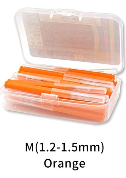30 Adet Itme-Çekme Diş Arası Fırçası 0.6mm Sakız Diş Ipi Ortodonti Tel Fırça Diş Fırçası Ağız Bakımı Kürdan Diş Fırçası (Yurt Dışından)