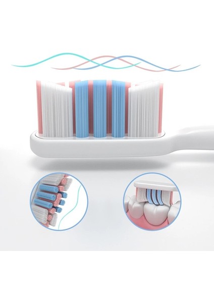 Sonic Elektrikli Diş Fırçası Kafası Için Değiştirin Xiaomi T300/500/T700/T100 Elektrikli Diş Fırçası Değiştirilebilir Dolum Nozulları Dropship (Yurt Dışından) modelleri