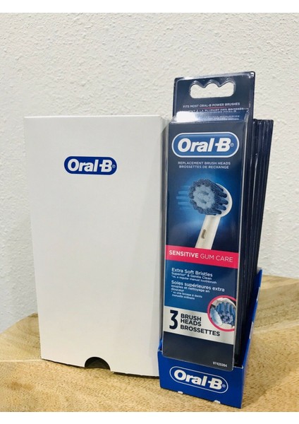 Oral-B Hassas Diş Eti Bakımı Yedek Fırça Başlıkları - 3 Adet (Yurt Dışından)