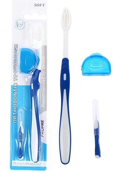 Ağız Hijyeni Bakımı Ortodontik Diş Fırçaları V Şekilli Ortodontik Diş Fırçası Yumuşak Kıllı Bir Diş Arası Fırçası (Yurt Dışından)