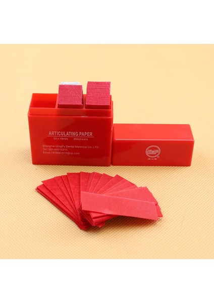 600 Yaprak Diş Eklemli Kağıt Şeritler Diş Hekimliği Laboratuvarı Enstrüman Ağız Bakımı Araçları Diş Hekimi Malzemesi 55*18MM Mavi ve Kırmızı (Yurt Dışından) modelleri