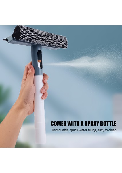 Pencere Temizleme Araçları Çift Taraflı Cam Temizleyici Silecek Silecek Sprey Şişesi ile Mutfak Seramiği Banyo Aynası Temizleme Fırçası (Yurt Dışından) indirimleri