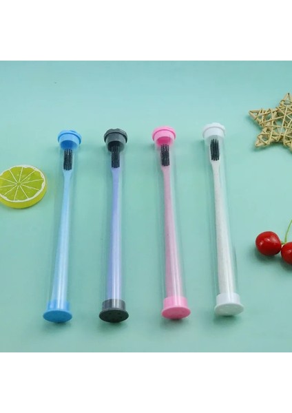 Buğday Samanı Yumuşak Saç Bağımsız Tüp Seyahat Yetişkin Yumuşak Saç Küçük Kafa Bambu Kömür Diş Fırçası (Yurt Dışından) modelleri