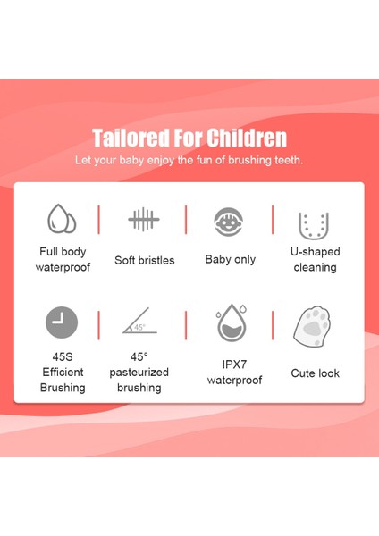 Çocuklar Için Çocuk Elektrikli Diş Fırçası Akıllı 360 Derece U Silikon USB Otomatik Ultrasonik Diş Diş Fırçası Karikatür Desen (Yurt Dışından) fiyatları