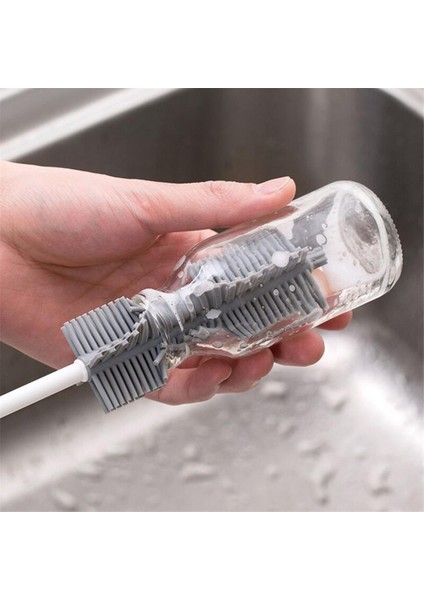 [sıcak] Silikon Bardak Fırçası Mutfak Temizlik Araçları Uzun Saplı Içecek Şarap Bardağı Şişe Cam Bardak Yıkama Temizleme Süngeri Fırçalar Temizleyici (Yurt Dışından) fiyatları