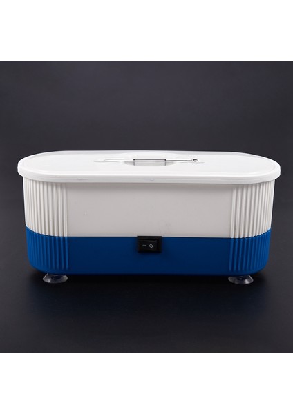 Mini Temizleyici Tırnak Matkap Gözlük Takı Sonic Temizleyici Taşınabilir Manikür Aracı Temizleme Kutusu Mavi (Yurt Dışından)