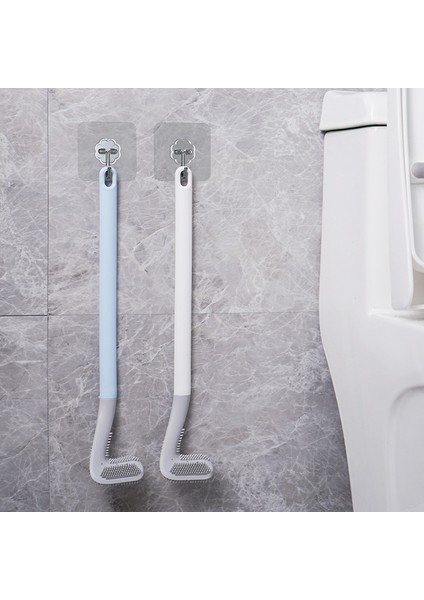 Yaratıcı Golf Şekli Tuvalet Fırçası Duvar Asılı Yumuşak Tutkal Hiçbir Ölü Uç Tuvalet Fırçası Uzun Saplı Temizleme Fırçası (Yurt Dışından)
