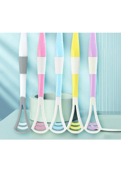 Sopa Diş Fırçası Dil Kazıyıcı Ağız Kokusunu Gidermek Için Çift Amaçlı Bambu Kömür Yumuşak Kıl Diş Fırçası Silikon Diş Fırçası (Yurt Dışından) modelleri