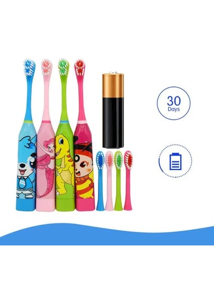 Çocuk Otomatik Elektrikli Diş Fırçası Ultrasonik Su Geçirmez Diş Fırçası Sonic Fırça Kafası Titreşimli Sonic Tuvalet Ağız Temiz (Yurt Dışından) fiyatları