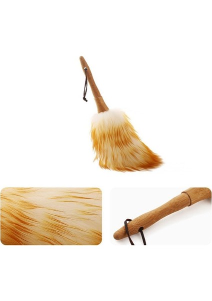 Anti-Statik Yün Fırça Silgi Panjur Mutfak Anahtarlı Toz Temizleme Aracı Araba Silgi Iç/dış Temizleyici Akıllı ve Yumuşak ve Kabarık Silgi 30 cm (Yurt Dışından) indirimleri