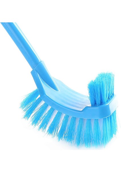 Taşınabilir Çift Taraflı Tuvalet Fırçası Lavabo Fırçası Plastik Uzun Saplı Banyo Fırçalama Temizleme Fırçası LB88 (Yurt Dışından)