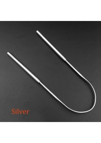 Paslanmaz Çelik Dil Kazıyıcı Dil Temizleyici Fırça Taze Nefes Temizleme Kaplamalı Dil Diş Fırçası Ağız Hijyeni Bakım Araçları (Yurt Dışından)