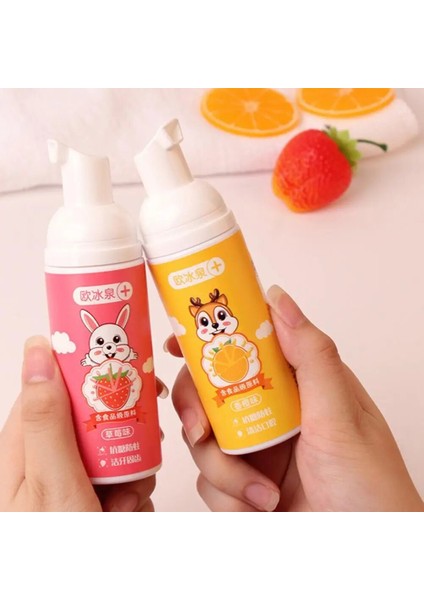 Probiyotikler Çocuk Itmeli Tip Diş Macunu Temizleme Köpüğü Köpük Çürüme Önleyici Diş Bakımı Dişleriniz Için 60ML P3D7 (Yurt Dışından)