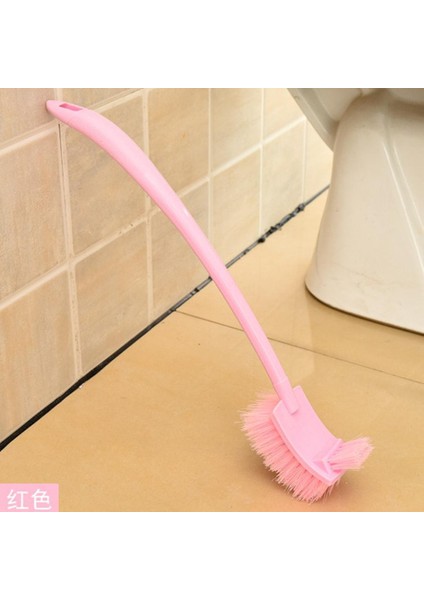 Plastik Kavisli Uzun Saplı Tuvalet Fırçası Tuvalet Temizleme Çok Amaçlı Fırça (Yurt Dışından)