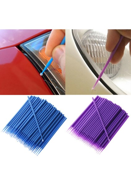 [ayak Izi] 100 Adet/grup Fırçalar Boya Rötuş Boyası Mikro Fırça Ipuçları Otomatik Mini Kafa Fırça Araba Parçaları Kafa Mini Sprey Araba Aplikatör Sopa (Yurt Dışından)