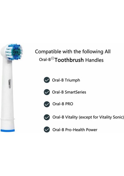 20 Adet/4 Adet Yedek Diş Fırçası Kafaları Elektrikli Fırça Oral B Braun Modelleri Için Fit Güç Triumph Hassas Temiz (Yurt Dışından) modelleri