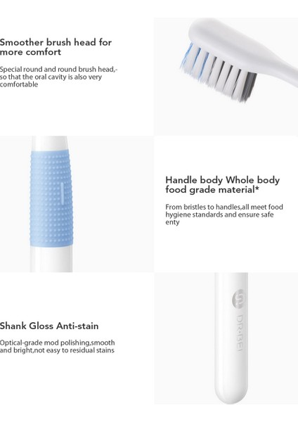 Xiaomi Doctorb Diş Fırçası Bas Yöntemi Sandwish Yataklı Daha Iyi Fırça Teli 4 Renk Derin Temizleyici Diş Fırçası 1travelbox Dahil (Yurt Dışından) fiyatları