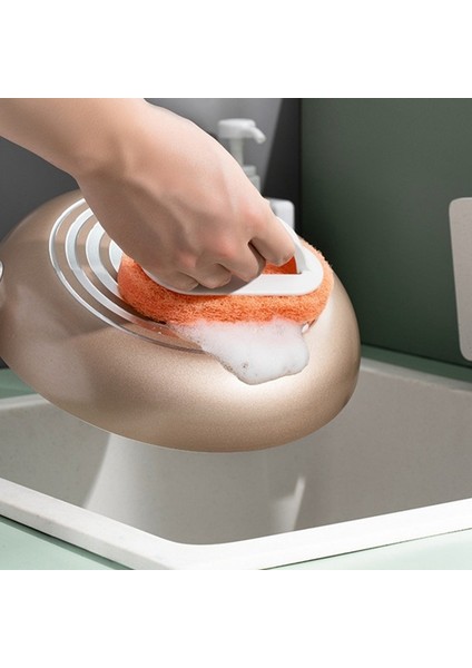 Hyqzltca 2x Mutfak Temizleme Banyo Tuvalet Cam Duvar Temizleme Banyo Fırçası Plastik Saplı Sünger Banyo Alt Banyo Fırçası 2 (Yurt Dışından)