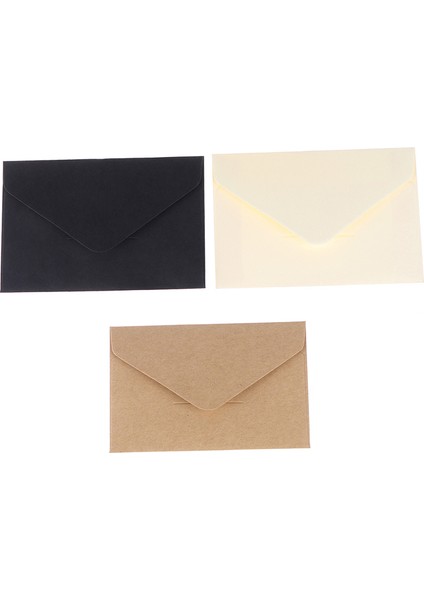 20 Adet Kraft El Işi Kağıdı Zarflar Ofis Okul Için Vintage Avrupa Tarzı Zarf (Yurt Dışından)