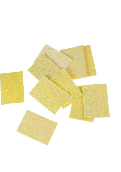 10 Adet Yüksek Sıcaklık Sünger Temiz Şeffaf Teneke Kaynak Havya 4*6cm (Yurt Dışından)