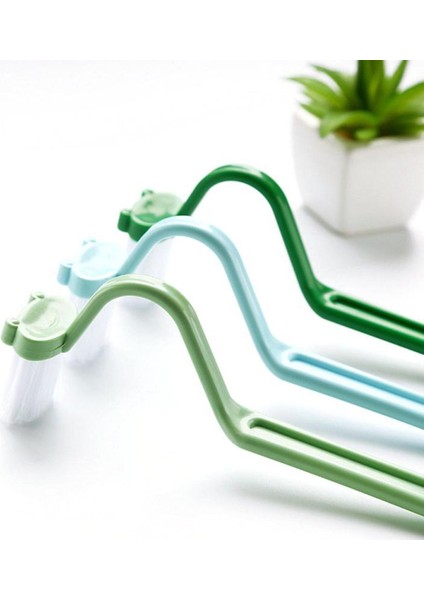 Plastik Banyo Wc Tuvalet Temizleme Saplı Fırça Bükülmüş Saplı Scrubber V Tipi Temizleyici Temiz Fırça (Yurt Dışından)