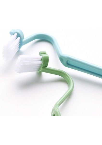 Plastik Banyo Wc Tuvalet Temizleme Saplı Fırça Bükülmüş Saplı Scrubber V Tipi Temizleyici Temiz Fırça (Yurt Dışından)