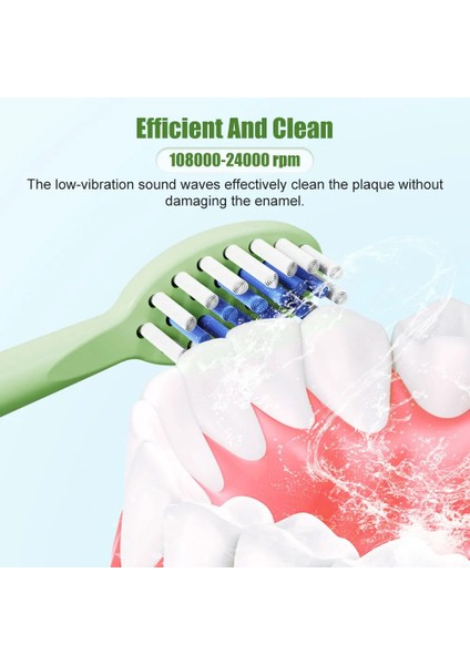 Elektrikli Çocuk Diş Fırçası Sonic Diş Fırçaları Yumuşak Fırça Kafası Sonic Titreşim Diş Temizleme Aracı Ipx7 Su Geçirmez Akülü (Yurt Dışından) fiyatları