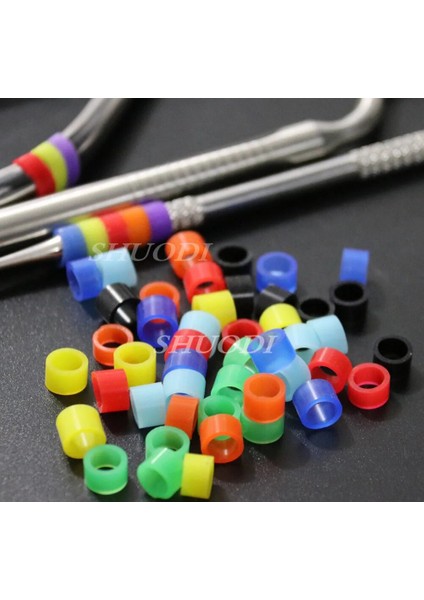 50 Adet Çok Renkli Otoklavlanabilir Evrensel Diş Evrensel Silikon Enstrüman Renk Kodu Halka Yüzükler (Dia.5mm) (Yurt Dışından) fiyatları