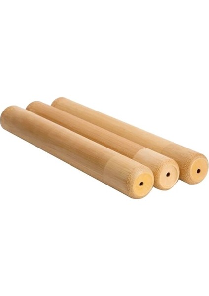 Doğal Bambu Diş Fırçası Seyahat Çantası Yeniden Kullanılabilir Bambu Taşınabilir Seyahat Tutucu Seti Yıkanabilir Bpa Ücretsiz Bambu Kılıf (Yurt Dışından)