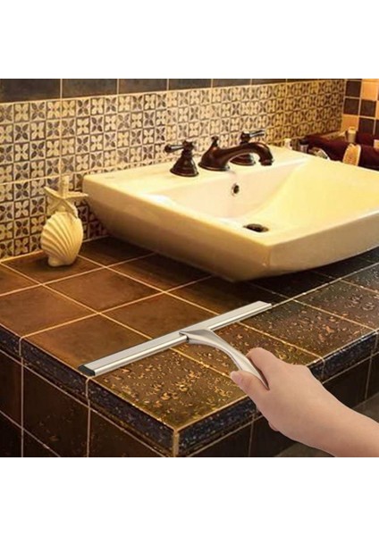 Flyeer 2020 Duş Kapıları, Banyo, Pencere ve Araba Camı Için Çok Amaçlı Duş Sileceği - Paslanmaz Çelik, 10 Inç (Yurt Dışından)