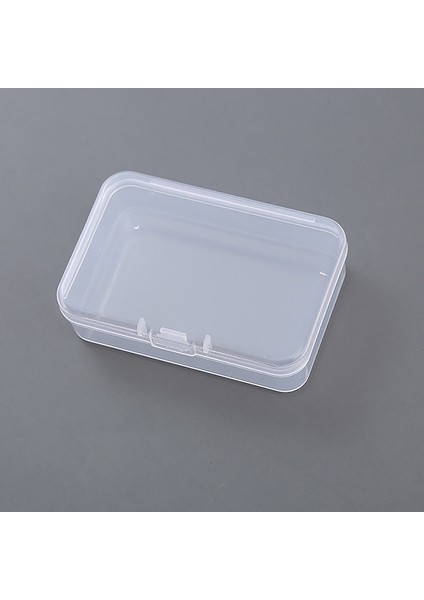 2pcs Kare Plastik Şeffaf Saklama Kutusu Küçük Eşyalar Çeşitli Eşyalar Organizatör Kılıfı (Yurt Dışından)