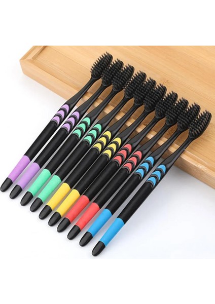 10 Adet Şık Manuel Diş Fırçaları Yumuşak Kıl Plastik Taşınabilir Diş Fırçaları Taşınabilir Manuel Diş Fırçası Seti (Yurt Dışından) fiyatları