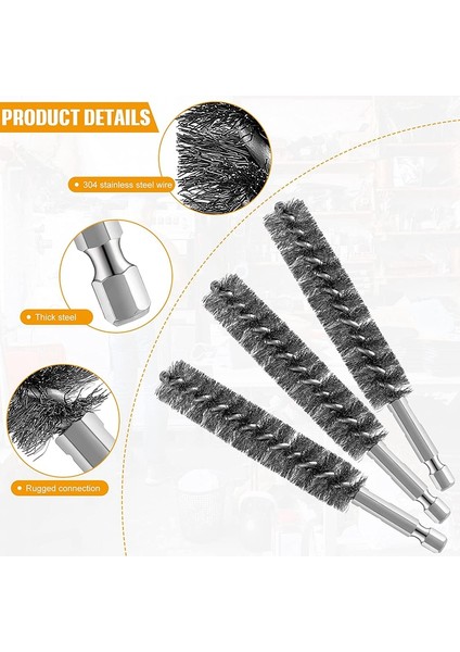 Jaerbee Paslanmaz Çelik Delik Fırçası Matkap Temizleme Tel Fırçası Için Tel Fırça Altıgen Saplı Paslanmaz Çelik Fırça (Yurt Dışından) fiyatları