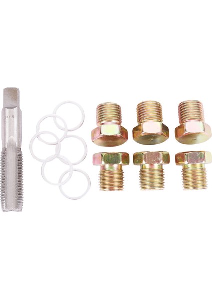 Adet M15X1.5 Yağ Karteri Tavası Soyulmuş Konu Tamir Alet Takımı Otomotiv Drenaj Aracı (Yurt Dışından)