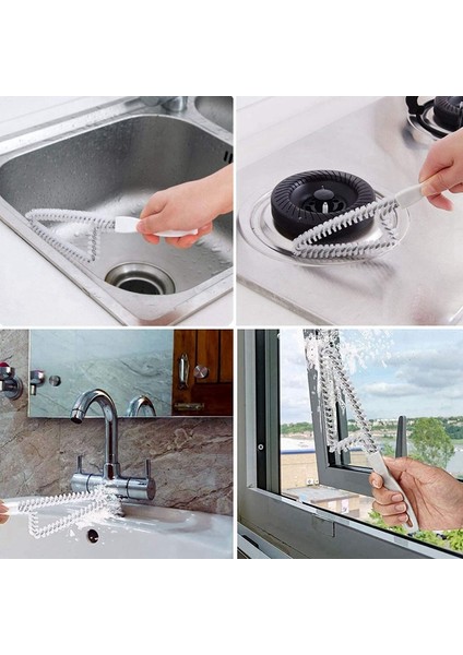 Zoroom 8 Adet Sihirli Pencere Temizleme Fırçası Seti Ev Derin Temizlik Aracı Seti Çok Fonksiyonlu Toz Fırçası Uzay Mutfak Zemin (Yurt Dışından) modelleri