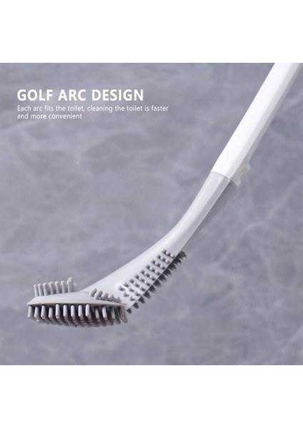 Renk Yeni Golf Tuvalet Fırçası Yumuşak Kauçuk Uzun Saplı Ölü Açı Yok Tuvalet Temizleme Fırçası Hızlı Kuruyan Tutucu Seti (Yurt Dışından)