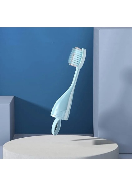 Taşınabilir Ortodontik Diş Fırçası 2 In 1 Katlanır Tek Parça Tasarım Diş Macunu Diş Fırçası Taşınabilir Seyahat Yumuşak Diş Fırçası Seti (Yurt Dışından)