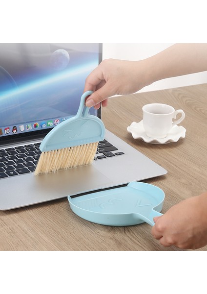 Küçük Süpürge Faraş Kombinasyonu Ev Seti Mini Küçük Öğrenci Kitabı Masaüstü Toz Giderme Temizleme Pencere Eşiği Yumuşak Fırça (Yurt Dışından)