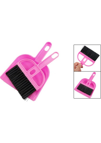 Ofis Ev Araba Temizleme Mini Çırpma Süpürge Faraş Pembe Siyah (Yurt Dışından)