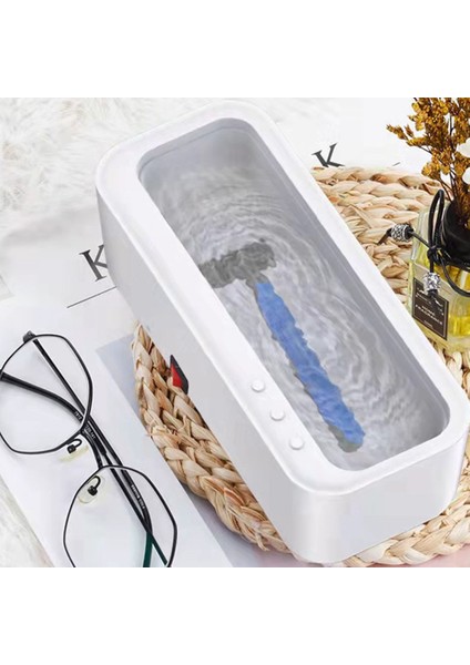 Takım USB Şarj Edilebilir Taşınabilir Takı Kolye Gözlük Izle Temizleyici Otomatik Çamaşır Makinesi A (Yurt Dışından)