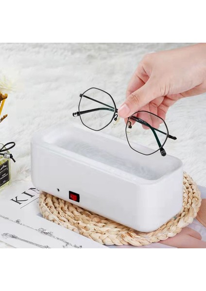 Takım USB Şarj Edilebilir Taşınabilir Takı Kolye Gözlük Izle Temizleyici Otomatik Çamaşır Makinesi A (Yurt Dışından)
