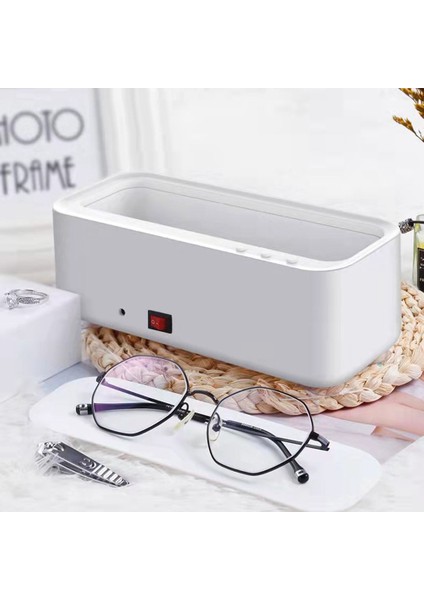 Takım USB Şarj Edilebilir Taşınabilir Takı Kolye Gözlük Izle Temizleyici Otomatik Çamaşır Makinesi A (Yurt Dışından)