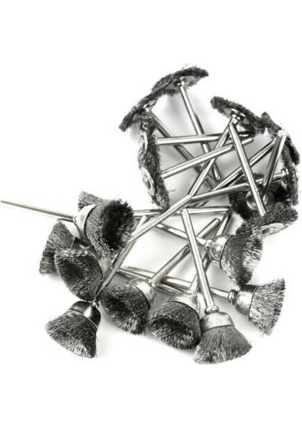 Dremel Döner Alet Için Paslanmaz Çelik Tel Fırça Seti Kalıp Öğütücü Düz Tekerlek Fincan (Yurt Dışından)